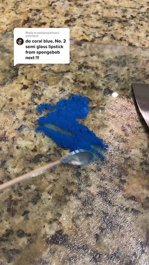 Replying to @poldymeaches #cosmeticchemist #makeup #lipstick #coralbluenumber2semiglosslipstick