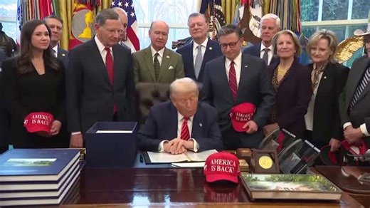 Trump signs spending bill that ends four-day government shutdown