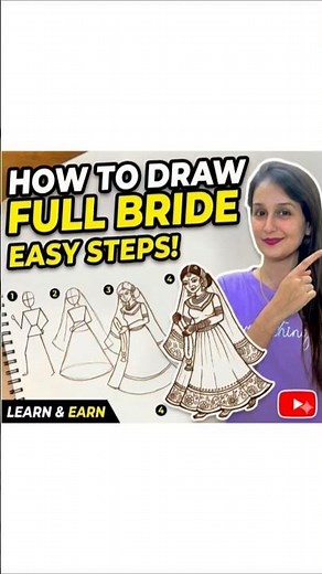 HOW TO DRAWFULL BRIDEEASY STEPS!