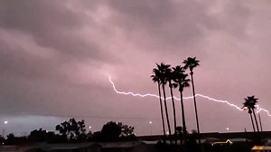 ⚡️ELECTRIFYING VIDEO⚡️: Lightning illuminated the sky in central Arizona as thunderstorms swept over the region on March 7. Credit: Daniel Rafacz via Storyful | WeatherBug