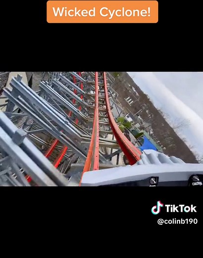 Thrilling Ride on Wicked Cyclone at Six Flags New England