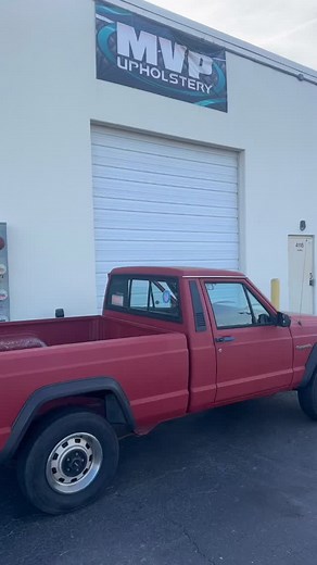 1990 Jeep Comanche INTERIOR TAKEOVER! 🤟🔥! New foam, new OEM design bench seat, and a headliner that’s FRESH OFF THE PRESS! This Veterans Day, we made sure this Marine’s ride is ROYALTY-READY! 👑 Warning: our upholstery sorcery may lead to irreversible car envy... should we just upholster the WORLD?! 🌎💞 (540) 603-2510 📍4116 Lafayette Blvd, Fredericksburg, VA (573) 374-1796 📍141 Sherman Ridge Laurie, MO #carinterior #cars #car #carupholstery #autoupholstery #upholstery #automotive #carleathe