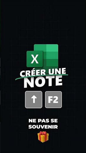 Créer une note ou un pense bête rapidement dans Excel