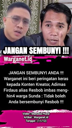 West Java community's ultimatum to Resbob. 11/12 #resbob #bigmo #sunda #bandung #viking