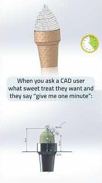 Designing Ice Cream in SOLIDWORKS: 3D Models in a Minute