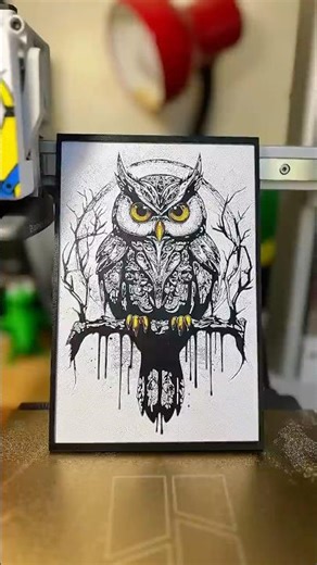 The Detail On This 3D Printed Owl Is Insane #3dprinting #satisfying
