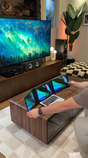 Dennis Anca on Instagram: "The Mobile Command Centre! 🤯 @mobilepixelsus This is the Trio 3 Pro from Mobile Pixels and it’s gotta be the best portable monitor I’ve ever tried for laptops, it’s legit! - TWO 1440p QHD displays! 🖥️ - Compatible with MacOS & Windows 🍎 - Built in Magnetic Kickstand 🧲 - 65 Watt USB-C passthrough Charging - Tripled my laptops screen space! 🤯 This is perfect for power laptop users who need more screen real estate. It’s surprisingly lightweight, and really easy to se