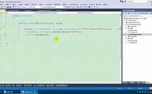 C#专题-流-Steamwriter类和streamreader类的读写操作
