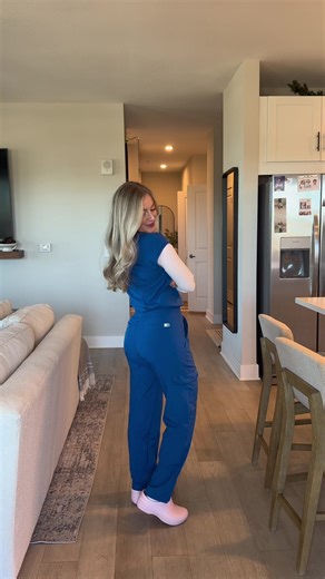 MY FAVORITE SCRUB CLOG DUO from @Uniform Advantage ☁️🫧🪞 Wearing the Easy Stretch collection in a size XS / XS Petite Use UAXASHLEYM10 to save money!!!🤍 #ootd #nursesoftikok #nursetiktok #nurseootd #scrublife
