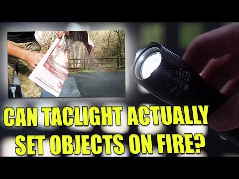 Vitaltac Flashlight Review - Is This XML-T6 Taclight Capable Of Burning Through Objects?
