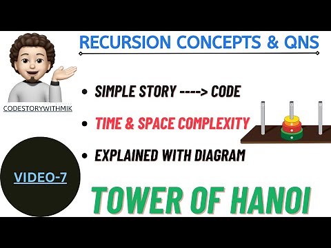 Tower Of Hanoi | Simple Story | Story To Code | Recursion Concepts And Questions | Video 7