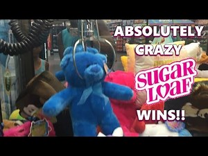 ABSOLUTELY CRAZY Toy Shoppe SugarLoaf Claw Machine WINS
