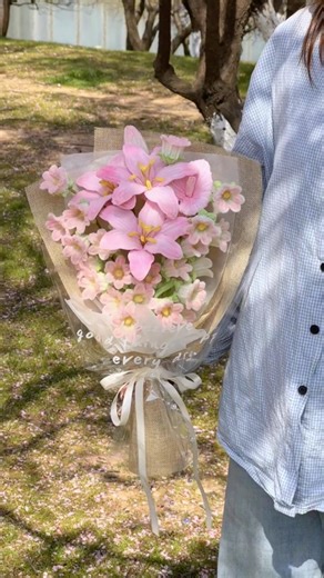 Bó hoa của mùa Xuân #kẽmnhung #handmade #setnguyenlieu #diy #giftideas