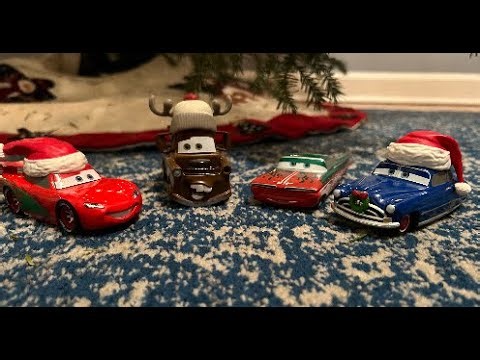 Disney Cars Disney Store 2025 Cars Holiday 4-Pack Review