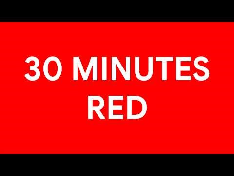 4K Red Screen Ambient | 30 Minute Background