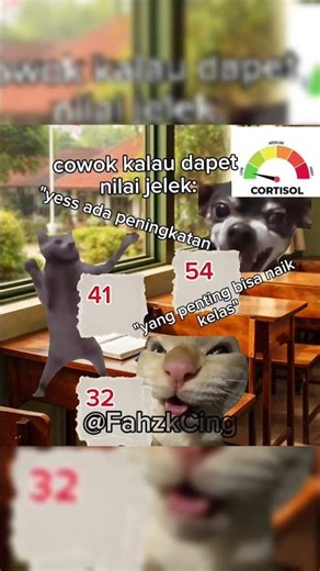 difference between girls and boys test scores😂 || cat meme #shorts #viral #fyp #fypシ #trending