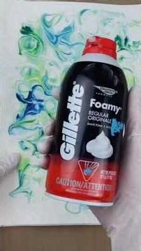 Shaving cream (yes, the kind you shave with!) is actually perfect for creating collage papers!