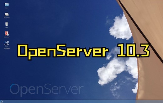 使用浏览器安装的系统：OpenServer 10.3 安装体验