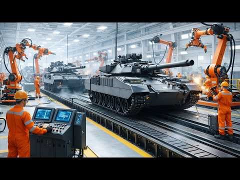 Inside a Tank Factory | How Armored Tanks Are Made (Full Process)