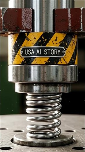 Hydraulic Press vs Steel Spring Extreme Compression Test! 😱#HydraulicPress#SteelSpring