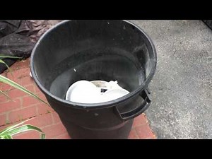 Somebody pooped in our garbage can