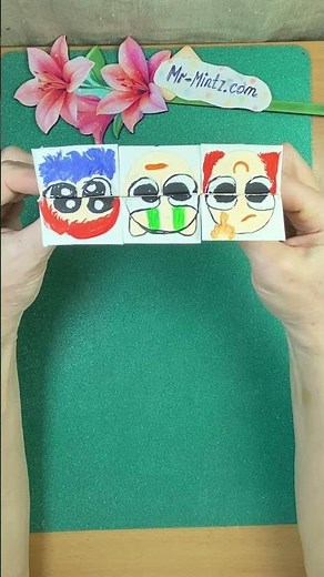 This Paper Trick Makes Funny Faces Move! 😎 Easy DIY Flip Card Craft