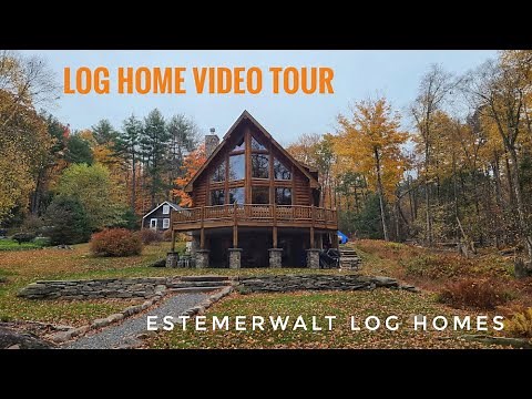 Log Home Video Tour - Estemerwalt Log Homes Cameron Model
