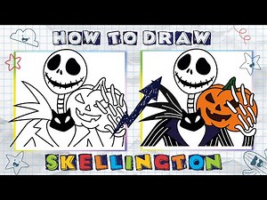 How To Draw #27 Jack Skellington With A Pumpkin | The Nightmare Before Christmas | Step by Step