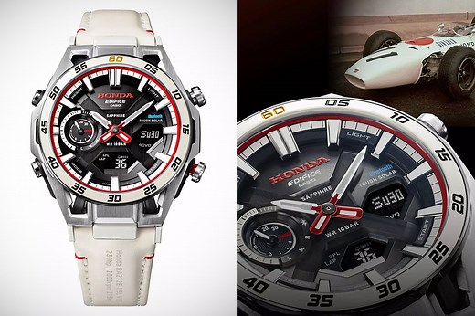 Casio's Edifice ECB-2300HR-1A Marks Precise Tribute to Honda's Breakthrough F1 Victory