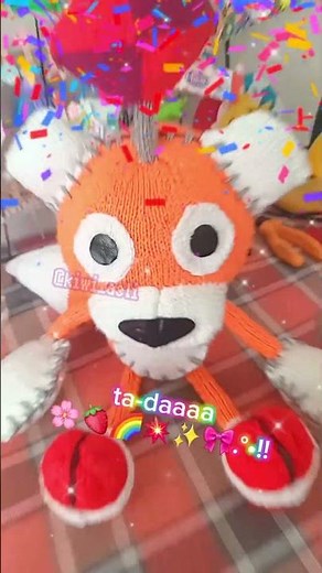 making Tails Doll plush x33 🧡🍒💫°.• | #sonicthehedgehog #milestailsprower #artist #fyp #keşfet