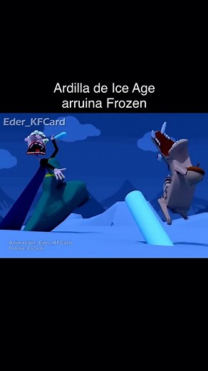 Juanma Barranco on Instagram: "Ardilla de Ice Age arruina Frozen ❄️🥶🐿️ creado por Eder_KFCard (apoya su canal en YT y su video original, ya que sin su creación este doblaje no habría sido posible🐥) . . . #reels #frozen #iceage #doblaje #humor #risas #escardi"