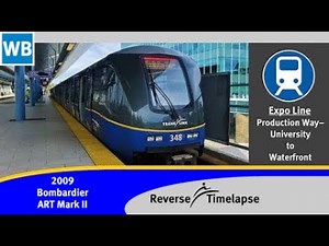 Expo Line: Production Way-University to Waterfront (Reverse Timelapse) | TransLink (SkyTrain)