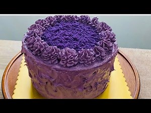 Ube Macapuno Cake / Simple ube macapuno cake