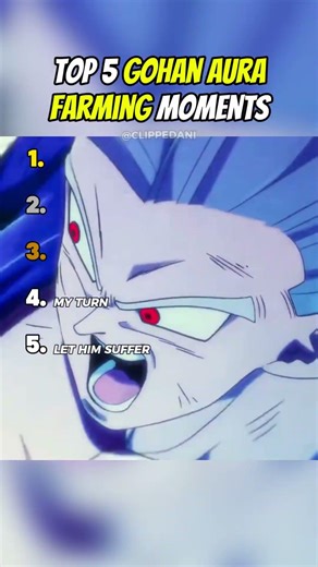 Top 5 GOHAN AURA FARMING Moments🥶| Dragon Ball