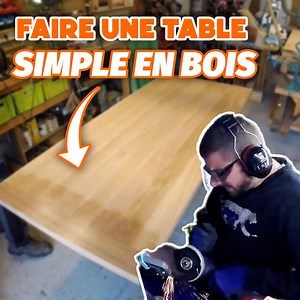 Fabrication d'une table en bois DESIGN ! 🤩 | Petitcopeau