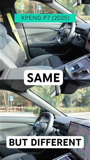 XPENG P7 VS P7+ interior – which do YOU prefer? 🤫 #hev #luxury #china #evreview #cartok #xpeng