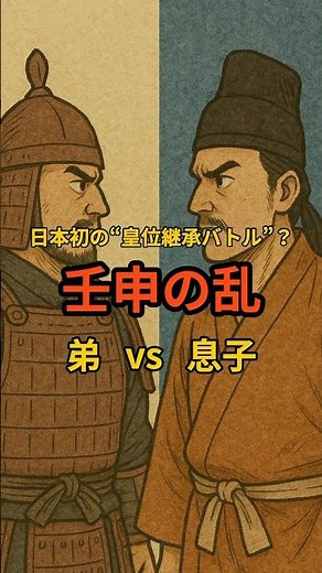 「壬申の乱」 #日本史 #古代 #歴史 #天智天皇 #大海人皇子 #大友皇子 #天武天皇 #共通テスト日本史