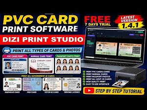 ✅ Dizi Print Studio v 1.4.1 PVC Card Printing Software 2026 | ⬇️ Download Free Trial