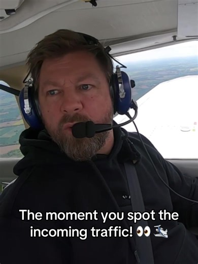Pilot's Race to Spot Incoming Traffic