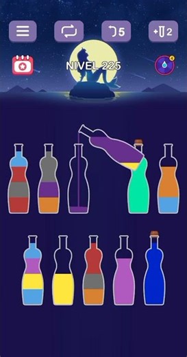 Water Sort Puzzle nivel 225