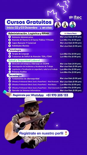ITEC | Cursos gratuitos on TikTok