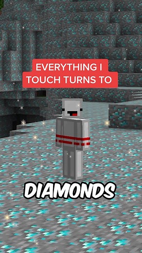 Minecraft Challenge: Everything Turns to Diamond!