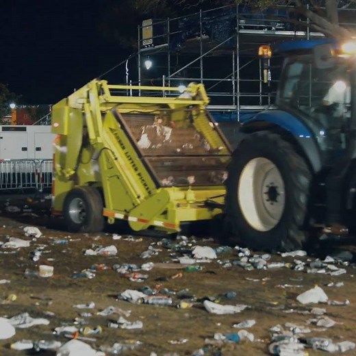 295K views · 1.4K reactions | Ever wondered how the garbage is cleaned up after a music festival? More info: https://chdr.tv/60i | Cheddar Gadgets | Facebook