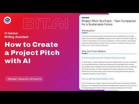How to Create a Project Pitch with AI?