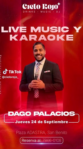 Cielo Rojo: noche de música en vivo y karaoke en San Benito