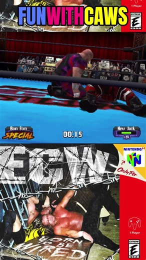 Bam Bam Bigelow front and back finishers (ECW Born to be Wired - Preview 7.1)