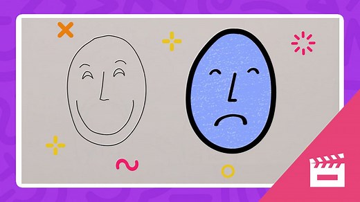 How to draw cartoon faces - EYFS - Reception - BBC Bitesize