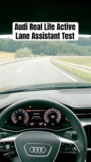 Audi A6 Active Lane Assist Real Life Test #audi #a6 #selfdriving