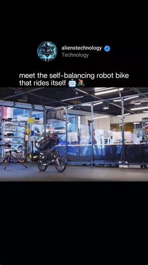 Technology on Instagram: "This isn’t CGI — it’s the Ultra Mobile Vehicle, a self-balancing, two-wheeled robot built by engineers at the RAI Institute. It rides, turns, and stabilizes on its own using AI motion sensors and gyroscopic balance — no human input needed. Just another step toward autonomous machines that move like us. Would you ride a self-driving bike like this? 👀 ⚡ Love daily futuristic tech drops? Follow @AlienTechnology for more. #alientechnology #TechNews #AI #Robotics #Innovatio