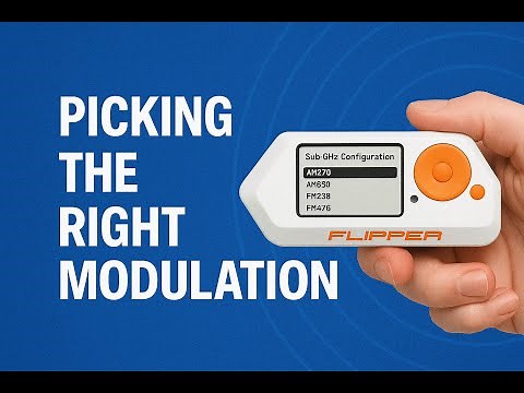 [169] Modulation Setting to Read and Send Sub-GHz signals with Flipper Zero #gate #doorbell #lights